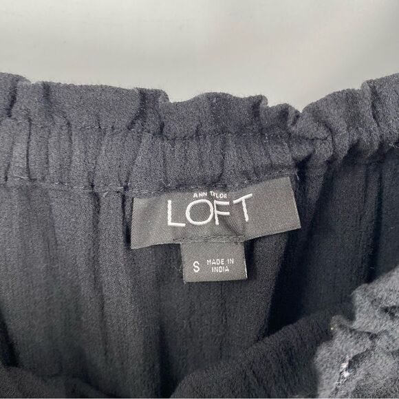 Loft Women’s Off The Shoulder Black Romper size S - Picture 2 of 3